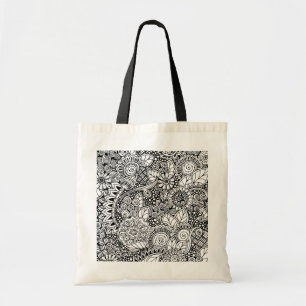 インスパイア民族の花柄 トートバッグ