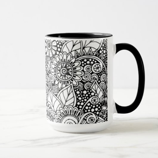 インスパイア民族の花柄 マグカップ (右)