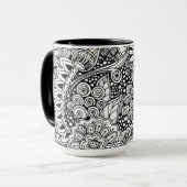 インスパイア民族の花柄 マグカップ (正面左)