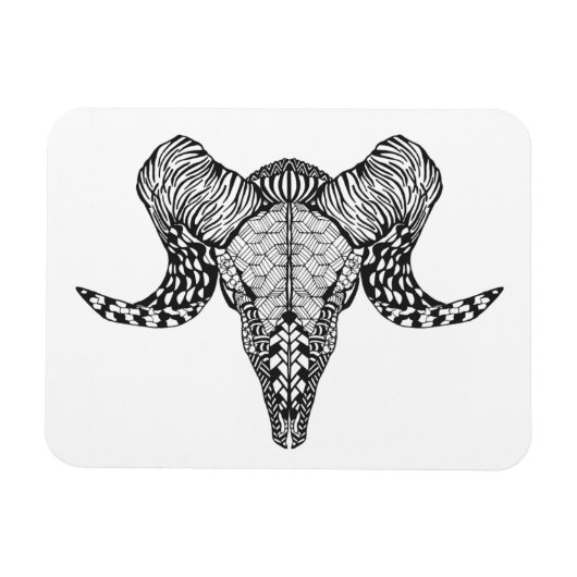 インスパイア羊スカル マグネット (横)