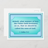 インスパイア聖なる書物、 経典 ポストカード (正面/裏面)