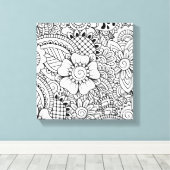 インスパイア花6 キャンバスプリント (インサイチュ (ウッドフロア))