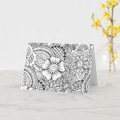 インスパイア花 カード (黄色い花)