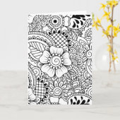 インスパイア花 カード (黄色い花)