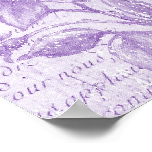 インスパイア薄紫 ポスター (角)