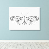 インスパイア蝶アート6 キャンバスプリント (インサイチュ (ウッドフロア))