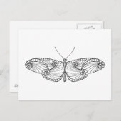 インスパイア蝶アート ポストカード (正面/裏面)
