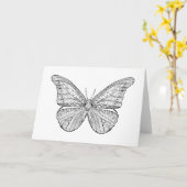 インスパイア蝶 カード (黄色い花)