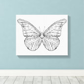 インスパイア蝶 キャンバスプリント (インサイチュ (ウッドフロア))