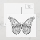 インスパイア蝶 ポストカード (正面/裏面)