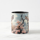 インスパイア装装、レトロクリスマス マグカップ (中央)