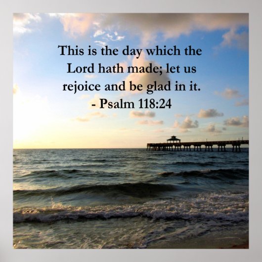 インスパイア詩篇118:24 VERSE ポスター (正面)