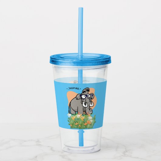 インスパイア象 アクリルタンブラー (正面)