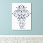 インスパイア象 キャンバスプリント (インサイチュ (ウッドフロア))