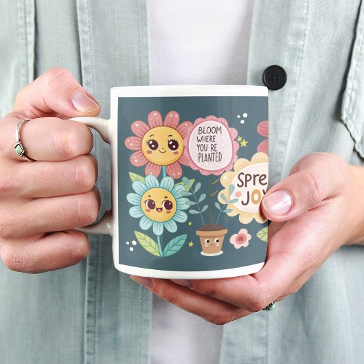 インスパイア開花やる気を起こさせる: Garden Mug コーヒーマグカップ