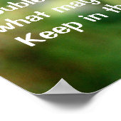 インスパイア陽光の保引用文オレンジバタフライ ポスター (角)