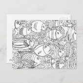 インスパイア魚群 ポストカード (正面/裏面)