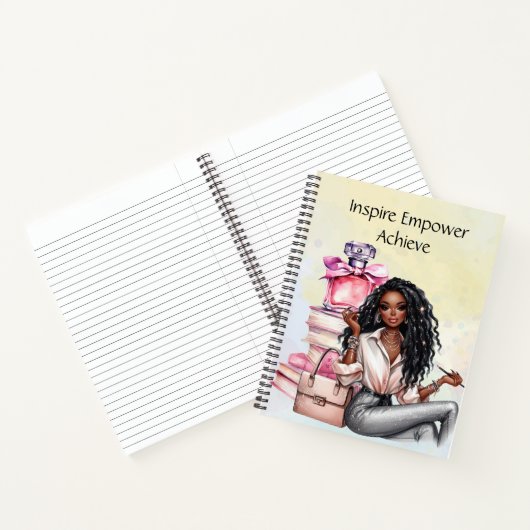 インスパイア・エンパワーメント・アチーブ - モチベーション名言 ノートブック (内部)