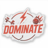 インスパイア – スポーツやる気を起こさせるステッカー シール (正面)