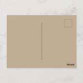 "インスパイア"ブラック&タン女子ポーズハガキ ポストカード (裏面)