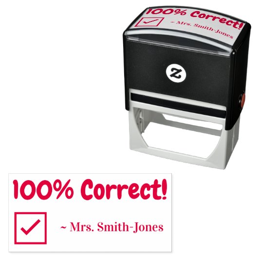 インスパイア「100%正解!」 インストラクタースタンプ セルフインキングスタンプ (インサイチュ)