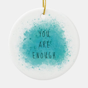 'インスパイア You Are Eouth Affirmation シンプル引用文 セラミックオーナメント
