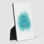 'インスパイア You Are Eouth Affirmation シンプル引用文 フォトプラーク (側面)