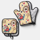 インスパイアAlice In Wonder 鍋つかみ&鍋敷きセット (正面/裏面)