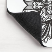 インスパイアDecoの黒い正方形 マウスパッド (コーナー)