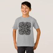 インスパイアDecoの黒い正方形 Tシャツ (正面フル)