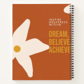 インスパイアGreatness Within – ノートブやる気を起こさせるック ノートブック (裏面)