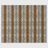 インスパイアKubaのアフリカの刺激を受けたな布 ラッピングペーパー (フラット)