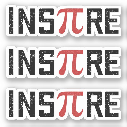 インスパイアPiシンボルハッピーPi日3月14日 シール (正面)