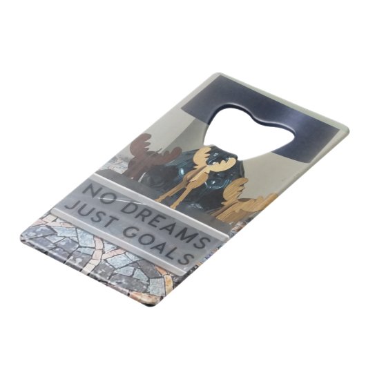 インスパイアReindeer Dreams：ホリやる気を起こさせるー クレジットカード栓抜き (裏面アングル)