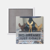 インスパイアReindeer Dreams：ホリやる気を起こさせるー マグネット (正面/裏面)