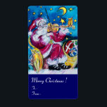 インスパイアSANTAの遊VIOLIN Christmas Night Blue<br><div class="desc">ミュージカルお洒落と水芸術的色の赤鮮やか、青、黄絵画、白の色Bulgan Lumini (c)。</div>