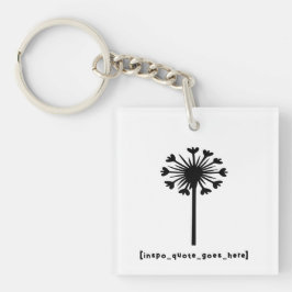 インスピオ引用文が長い袖を行く キーホルダー