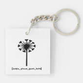 インスピオ引用文が長い袖を行く キーホルダー (裏面)