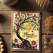 インスピリシティサンキューお洒落フローラツリー カード