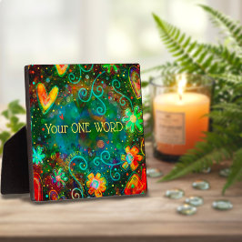 インスピリティパーソナライズされたトレンディー、かわいらしフローラ フォトプラーク