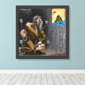 インスピレーショおもしろいン動機キャンバス印刷 キャンバスプリント (インサイチュ (ウッドフロア))