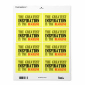 インスピレーショもっとも偉大ンは締め切りおもしろいミーム ラベル (フルシート)