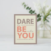 インスピレーショモダンン引用文あえてポストカード ポストカード (スタンド正面)