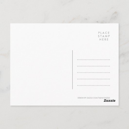 インスピレーショモダンン引用文あえてポストカード ポストカード (裏面)