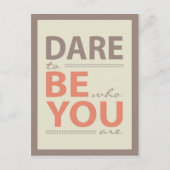 インスピレーショモダンン引用文あえてポストカード ポストカード (正面)