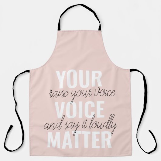 インスピレーションあなたの音声問題モチベーション引用文 エプロン (正面)