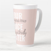 インスピレーションあなたの音声問題モチベーション引用文 カフェラテマグ (右アングル)