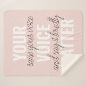 インスピレーションあなたの音声問題モチベーション引用文 シェルパブランケット (正面(横))