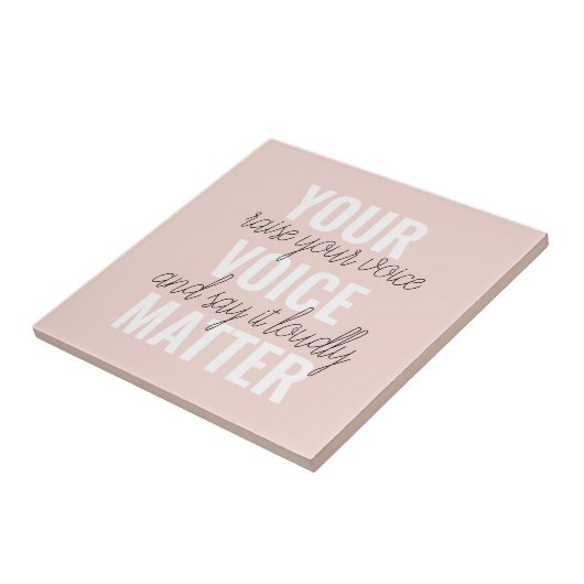 インスピレーションあなたの音声問題モチベーション引用文 タイル (側面)