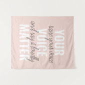 インスピレーションあなたの音声問題モチベーション引用文 タペストリー (正面(横))